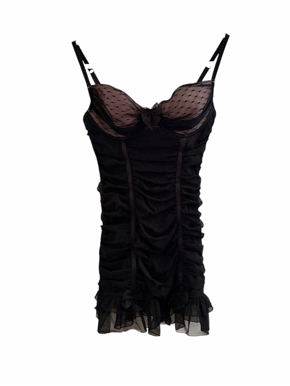 VS Sexy Little Things vintage mini slip dress black size 36B